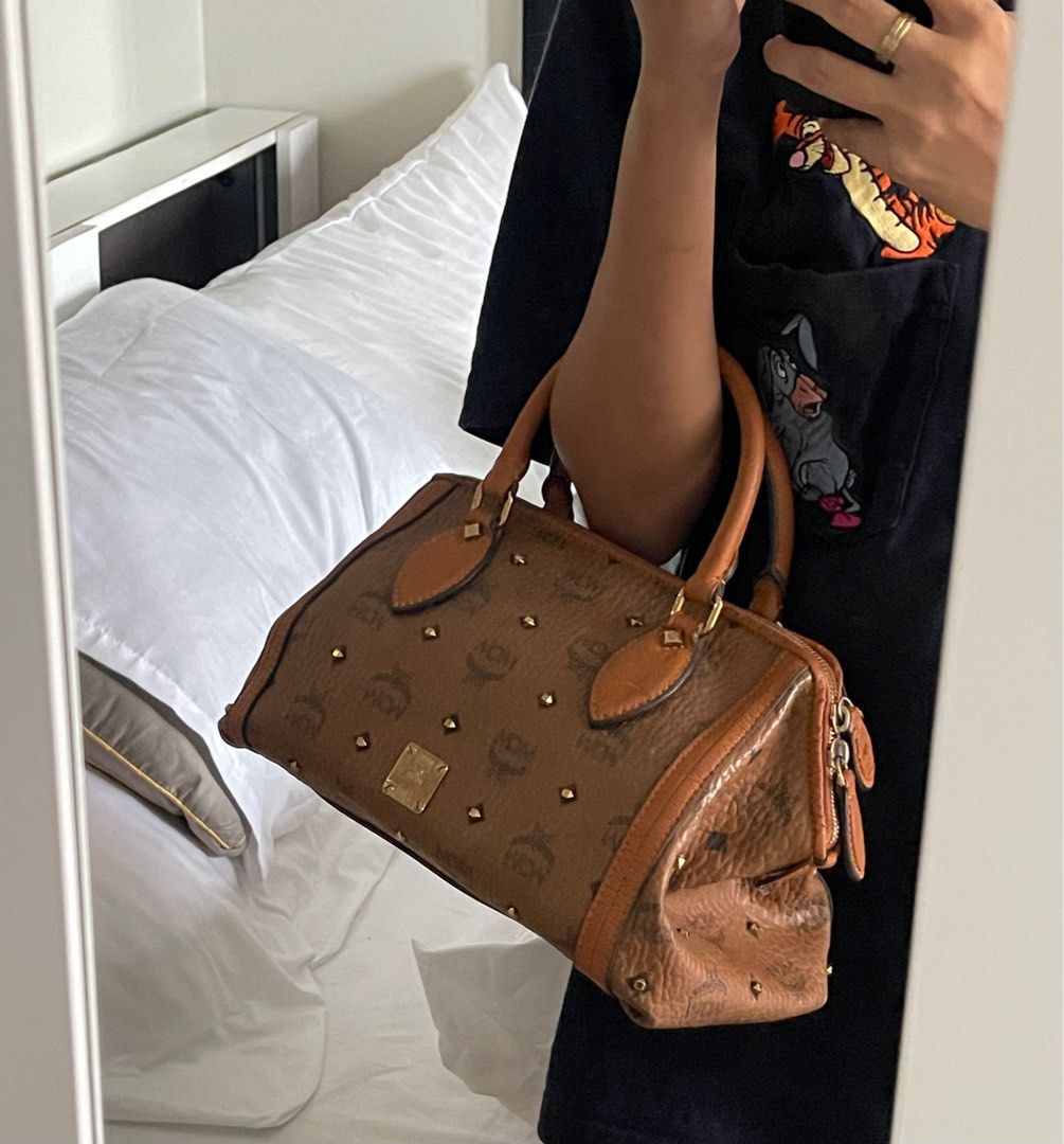 Mcm cognac doctors bag, Luxury, Bags & Wallets on Carousell
