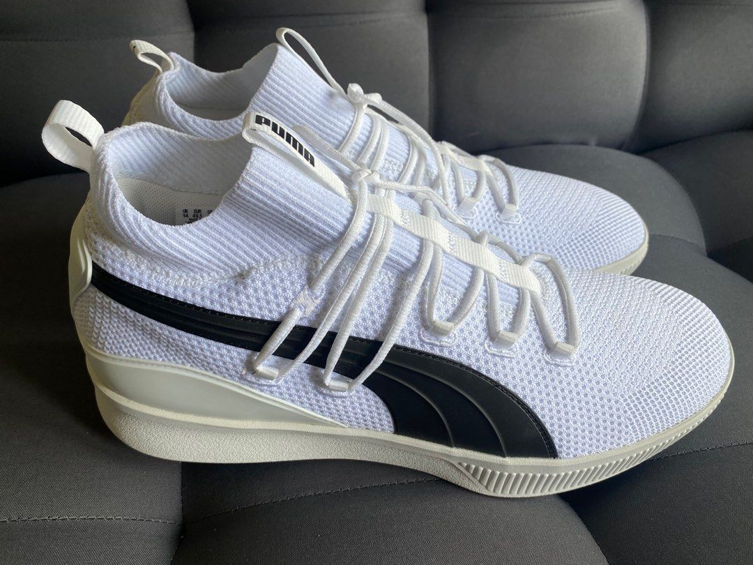 Puma clyde hotsell court white