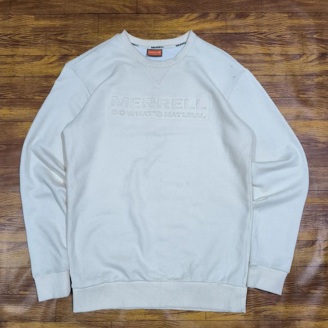 MERRELL CREWNECK ORIGINAL SECOND OUTDOOR, Fesyen Pria, Pakaian