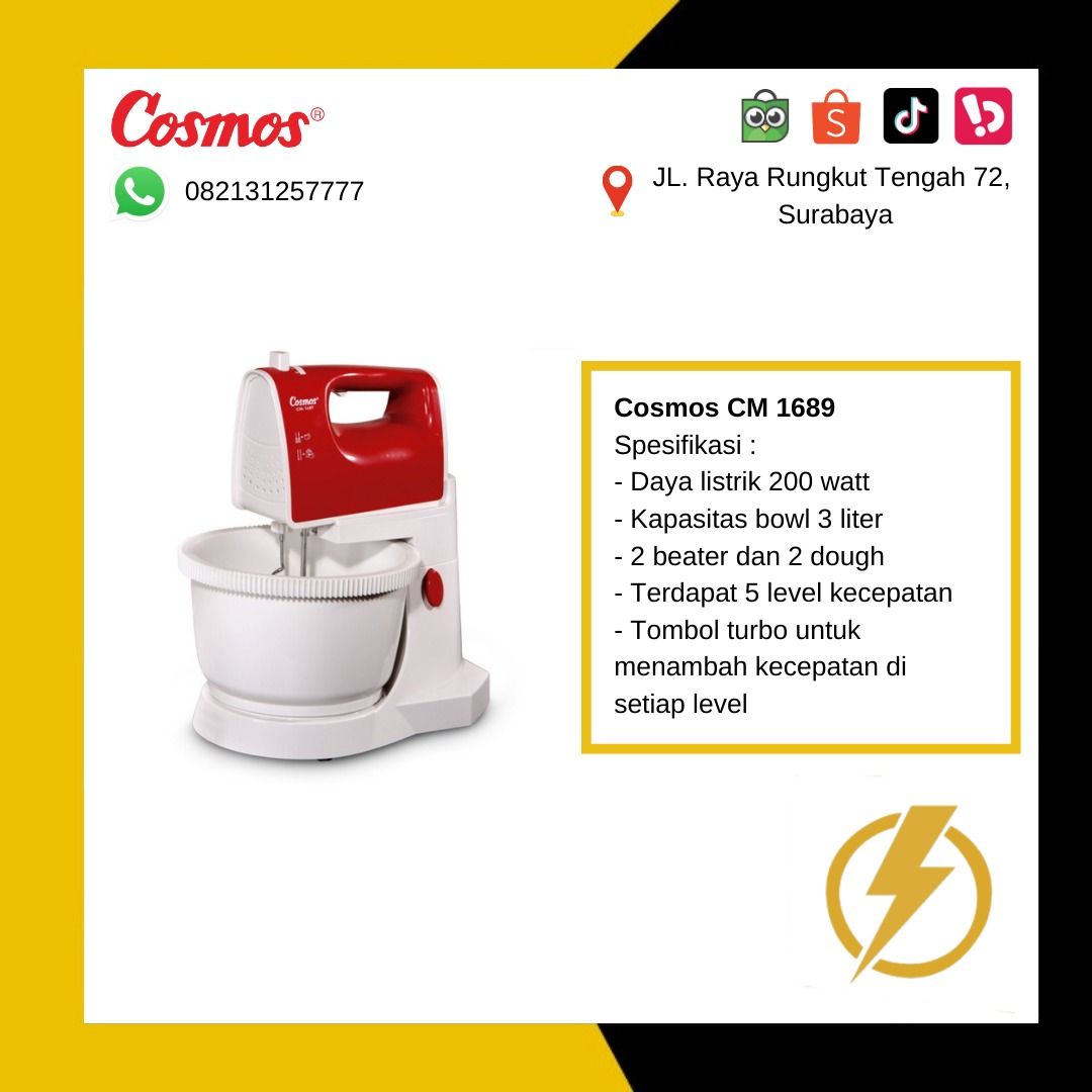 MIXER COM COSMOS CM 1689, Kitchen & Appliances di Carousell