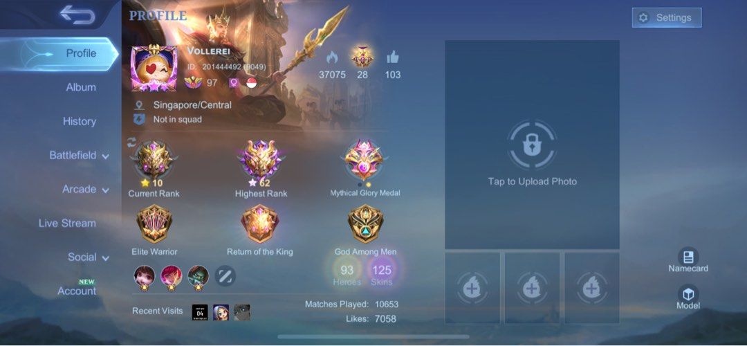 Mobile legend account, Video Gaming, Gaming Accessories, Game Gift ...
