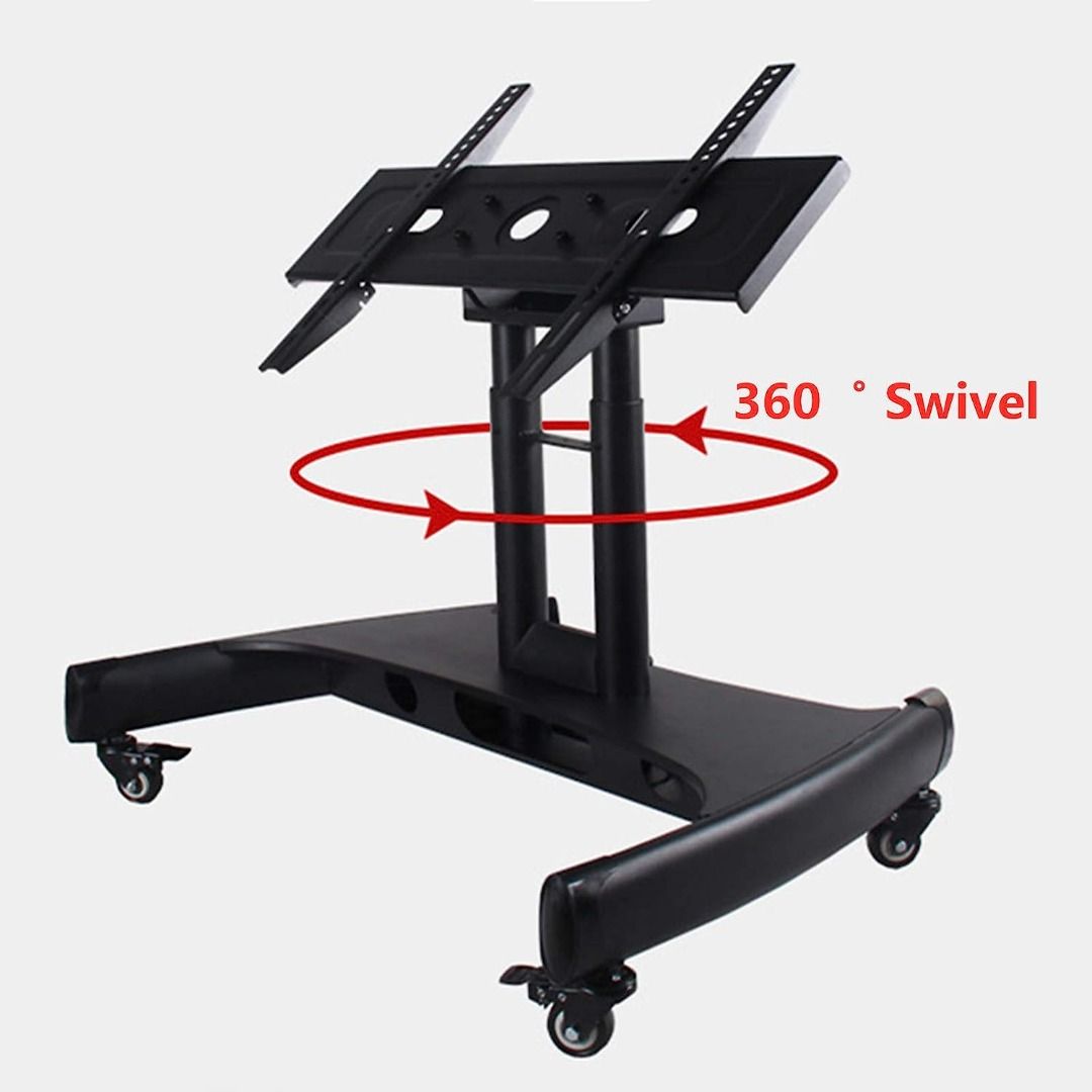 Mobile TV Mount Stand Low Height Monitor Cart with Wheels for 3270
