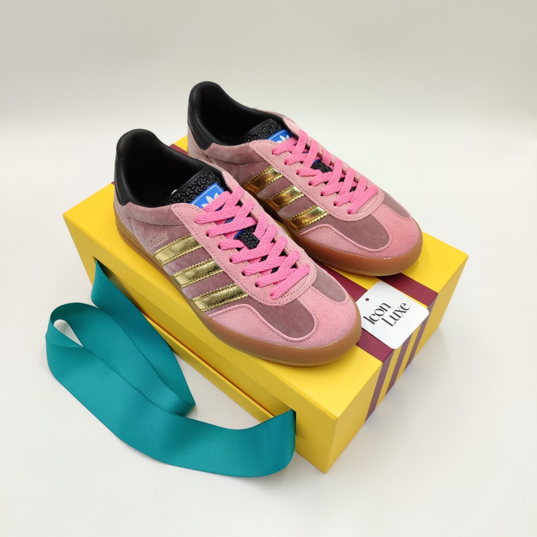 Adidas gazelle deals pink luxury