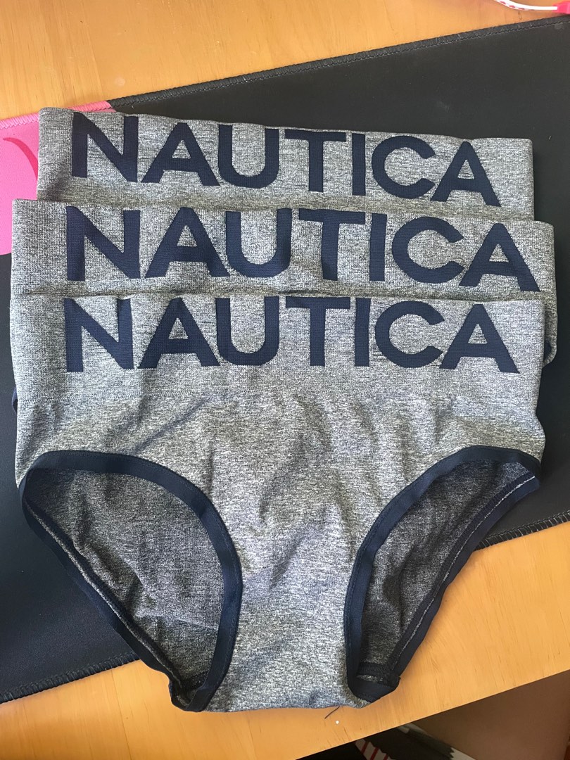 Nautica Intimates 3-pack Jacquard logo hipster panty brief