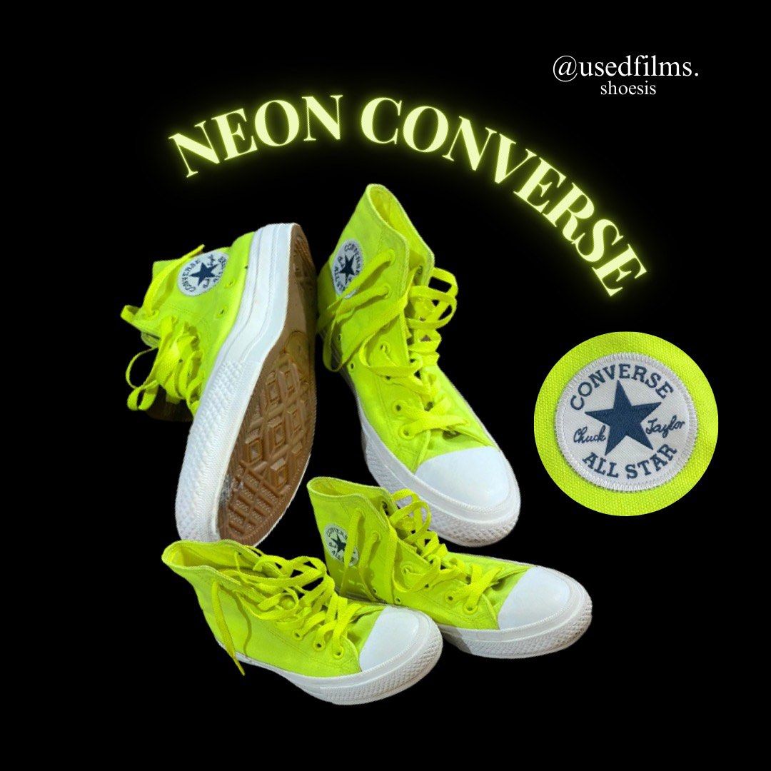 Neon sale converse shoes