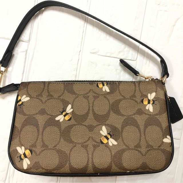 Coach Nolita 19 in Signature Canvas with Bee Print