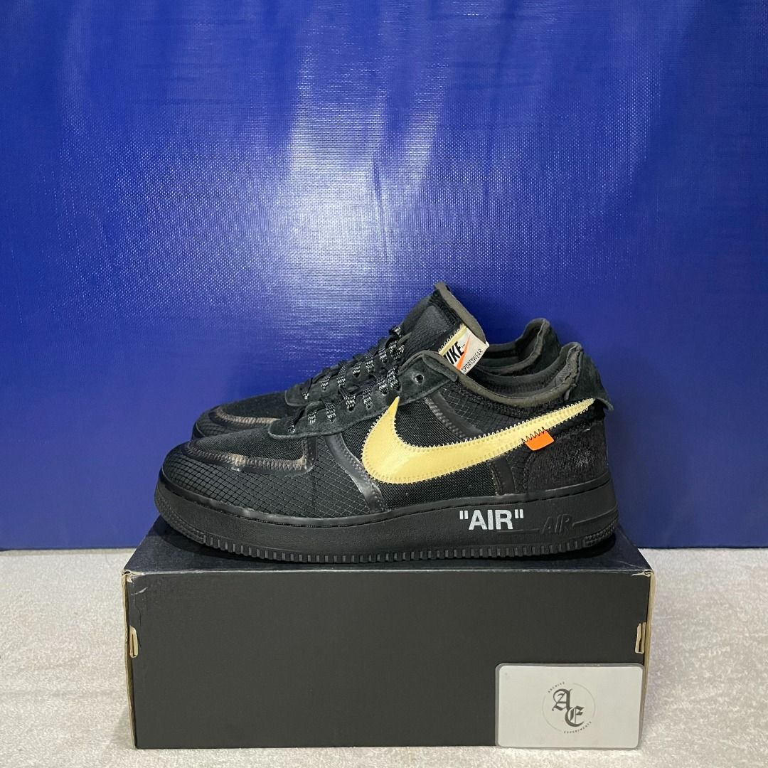 Air force 1 x off white black clearance