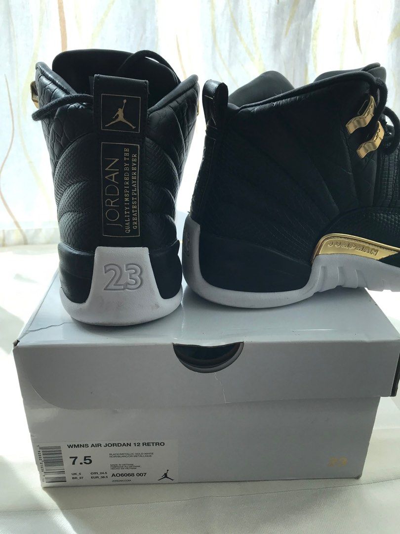 Nike Air Jordan 12 Retro US7.5, 女裝, 鞋, 波鞋- Carousell