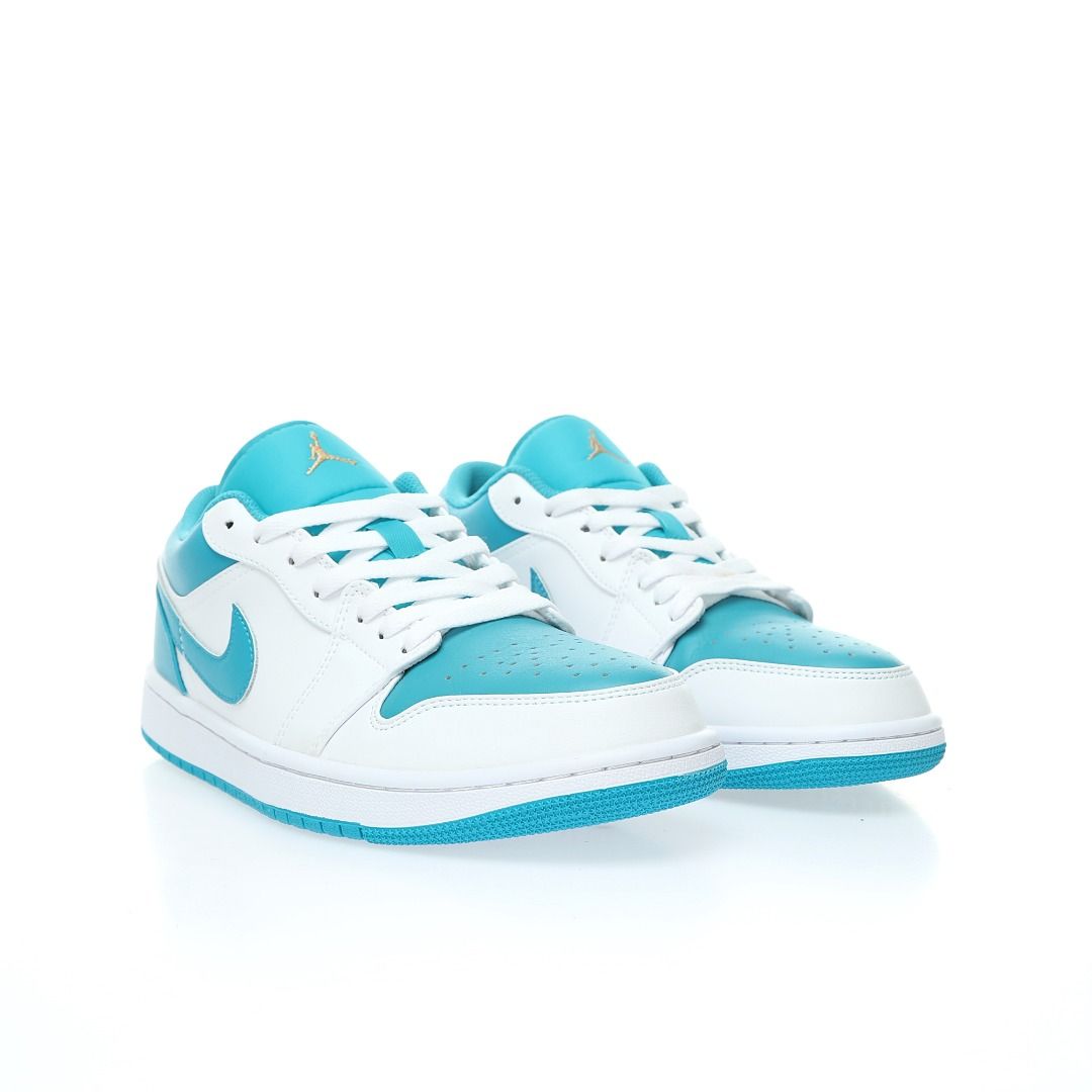 Nike air jordan white and blue on sale