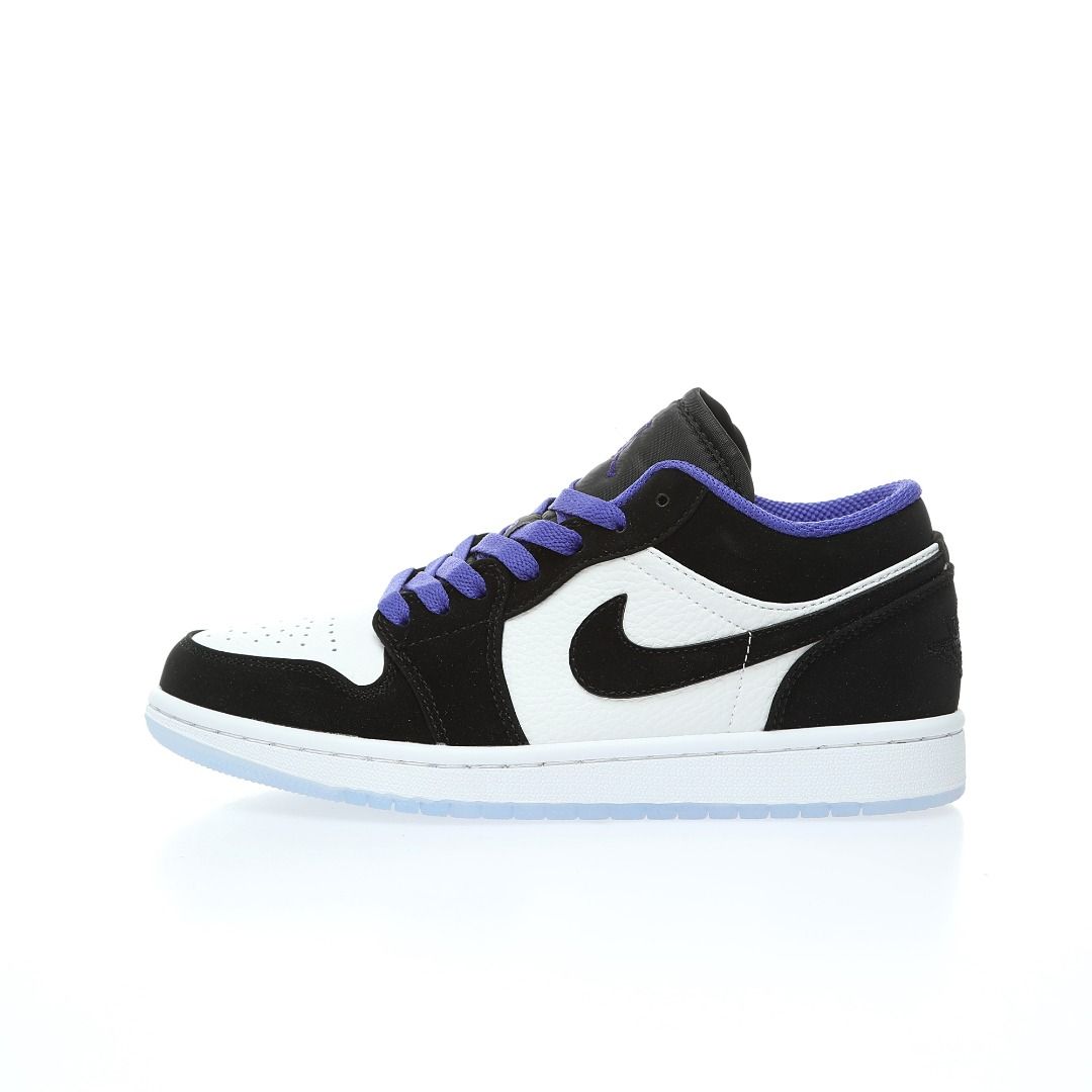 Men's air jordan retro 1 low basketball cheap shoes purple