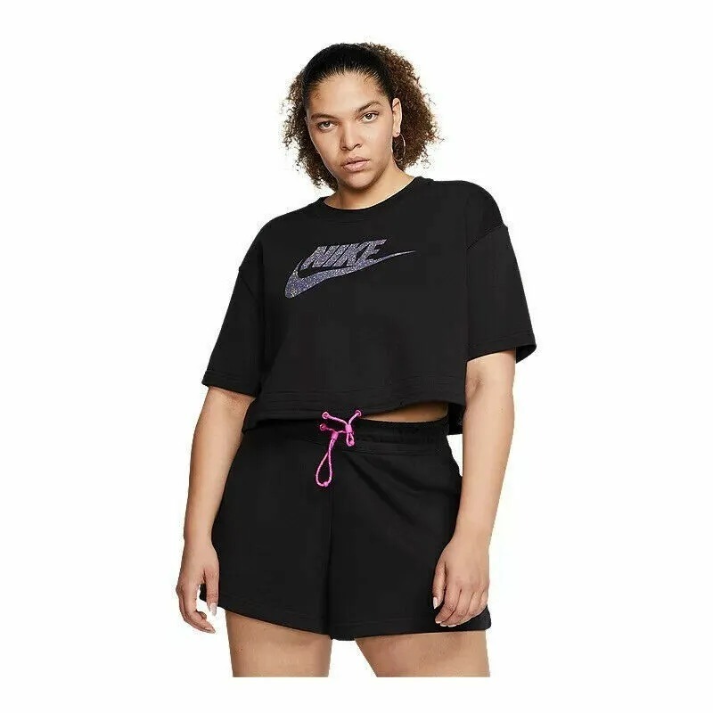 Nike String Hem Cropped Top, Women's Fashion, Tops, Shirts on Carousell