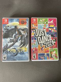Nintendo Switch Bayonetta 2 and Just Dance 2021