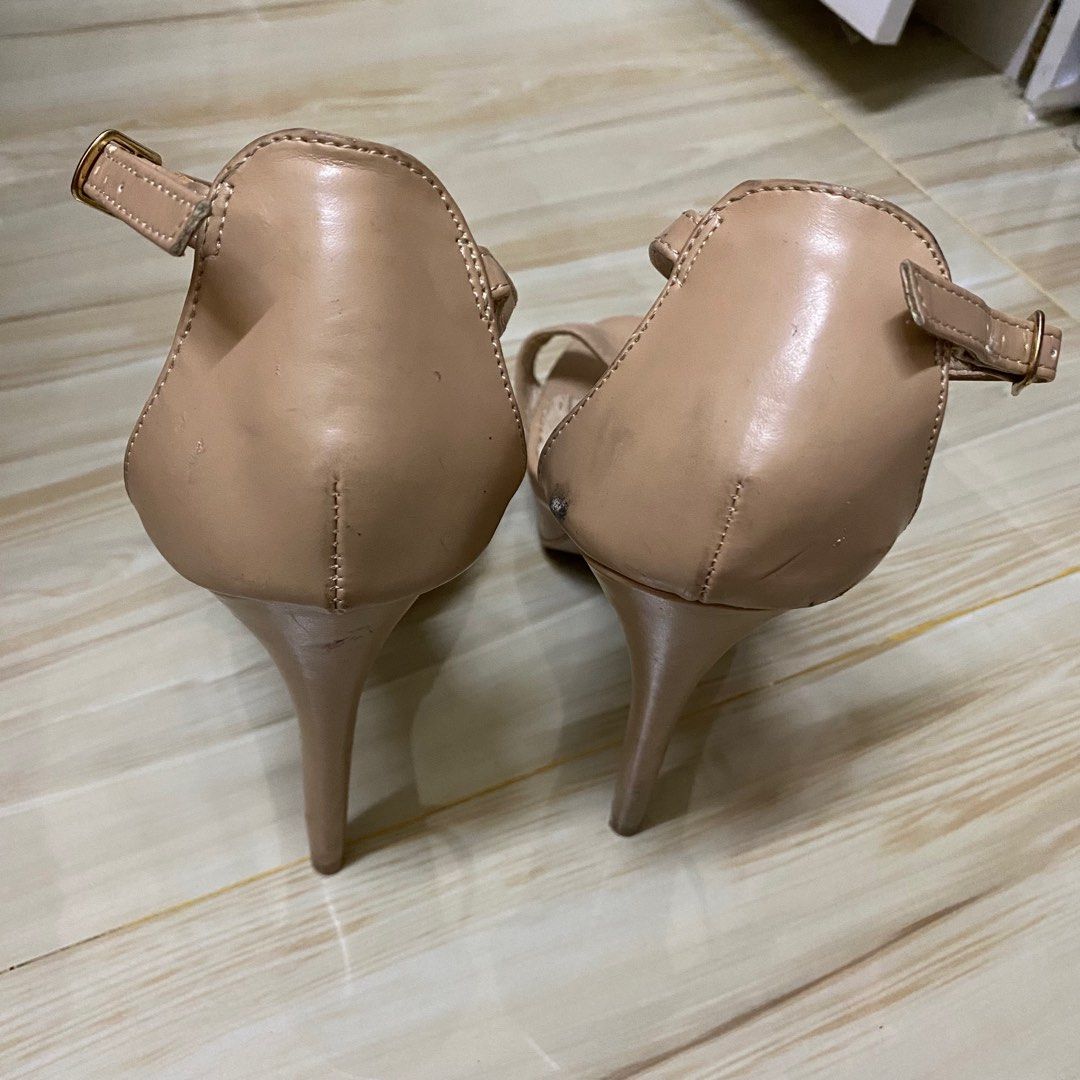 Nude high heels size 9 Women s Fashion Footwear Heels on Carousell