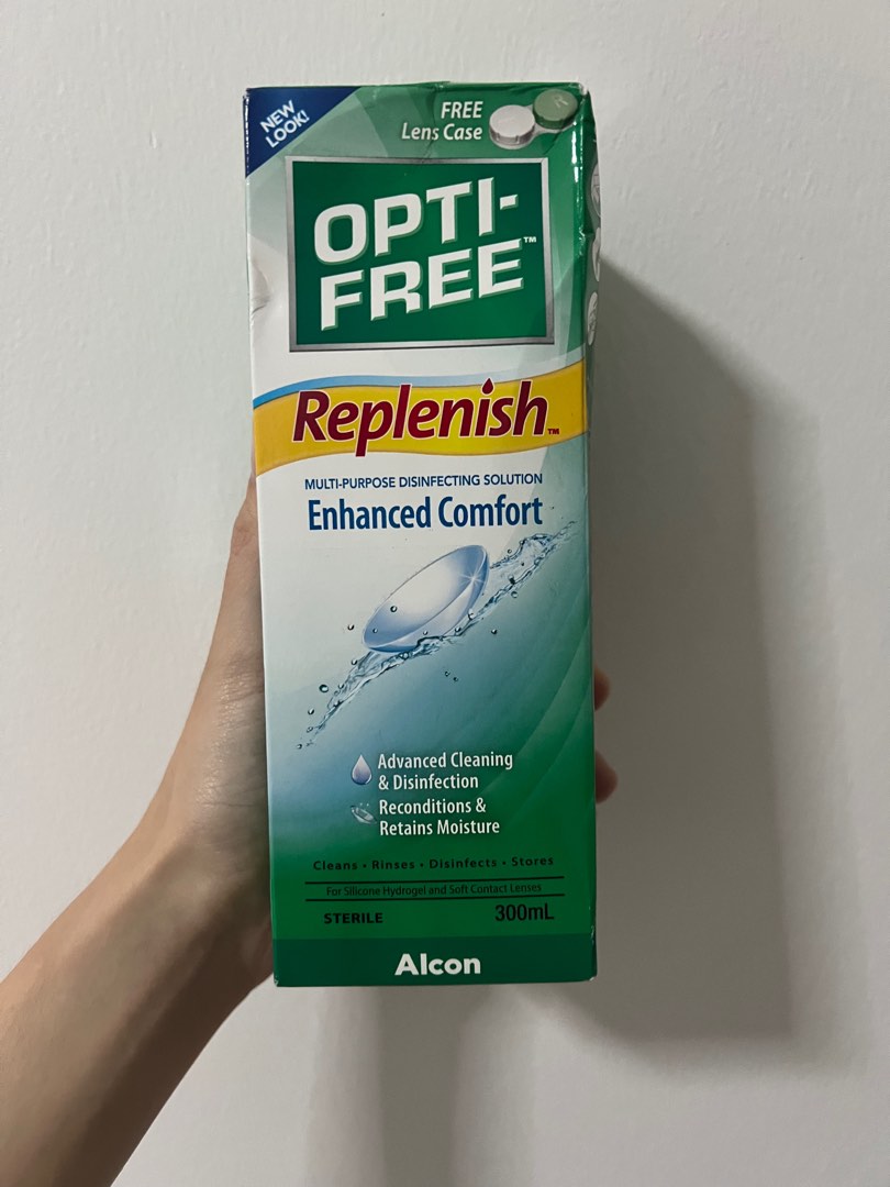 Optifree Replenish Contact Lens Solution, Beauty & Personal Care, Vision Care on Carousell