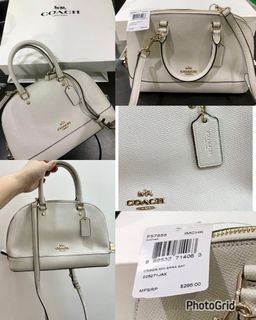 AUTHENTIC Coach Large Sierra Satchel Dome Bag Nude/Beige, Women's Fashion,  Bags & Wallets, Cross-body Bags on Carousell