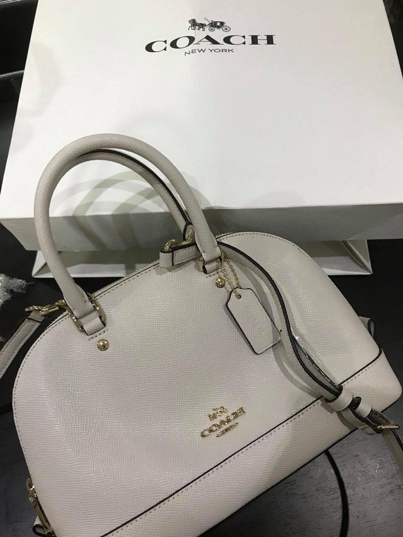 Original Coach F27583 Mini Sierra Satchel Dome Bag in Khaki