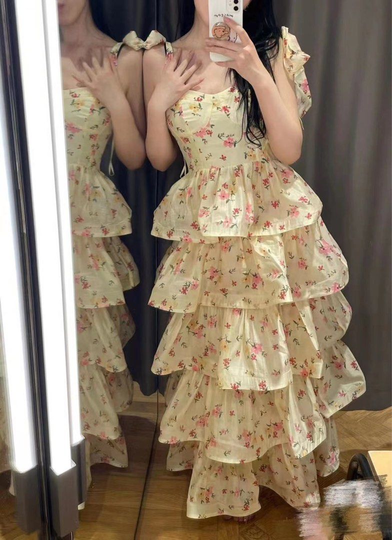Exaggerated frill best sale dress