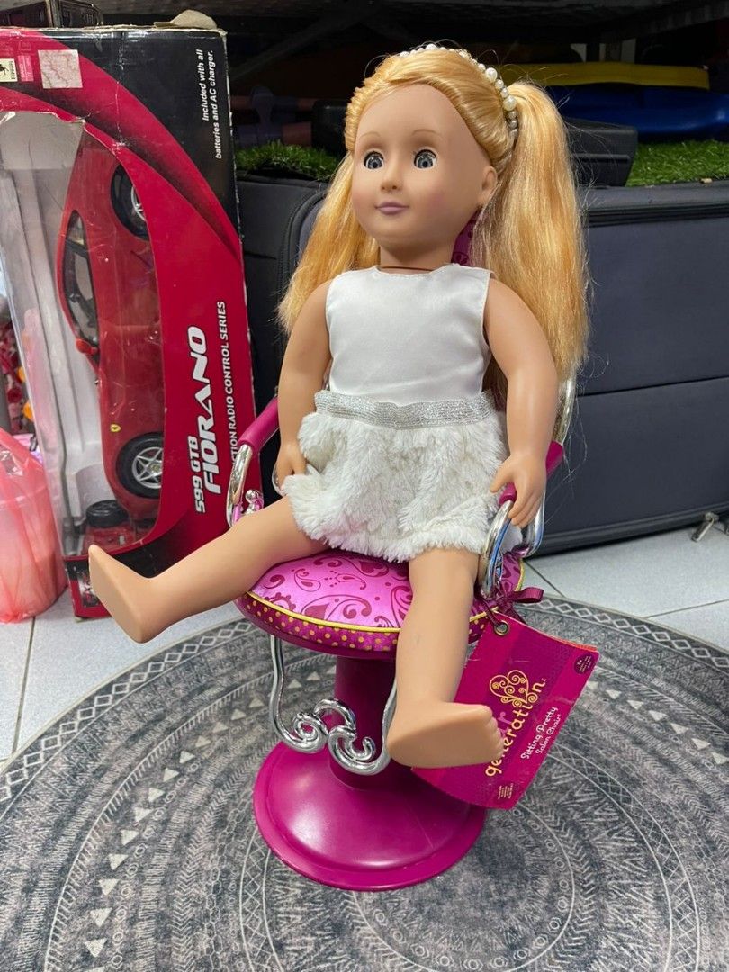 Our generation sitting shop pretty salon chair argos