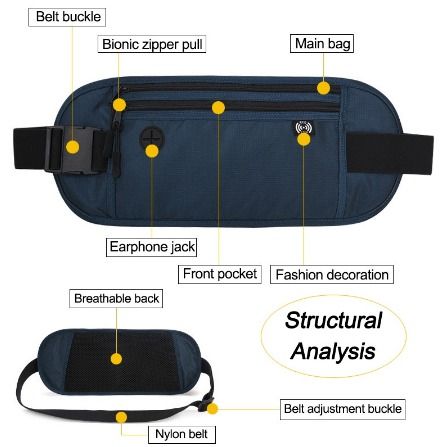 Outing Sport Waist Wallet Secure Travel Money Belt Anti Theft Passport Wallets for Men Women With RFID Blocking ML1191