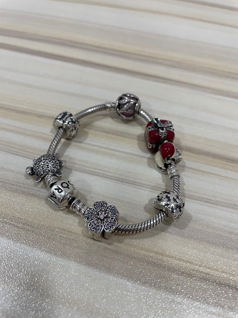 ✨PRICE DROP✨ Pandora Bracelet with Rose Gold Spacers | Pandora bracelet,  Pandora, Jewelry