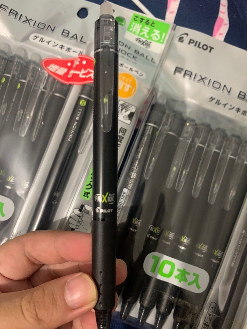 Pilot FriXion Ball Knock Retractable Gel Pen - 0.5 mm - Black on Carousell