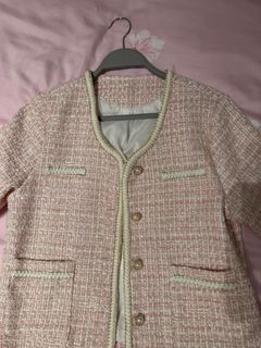 Pink Tweed Blazer