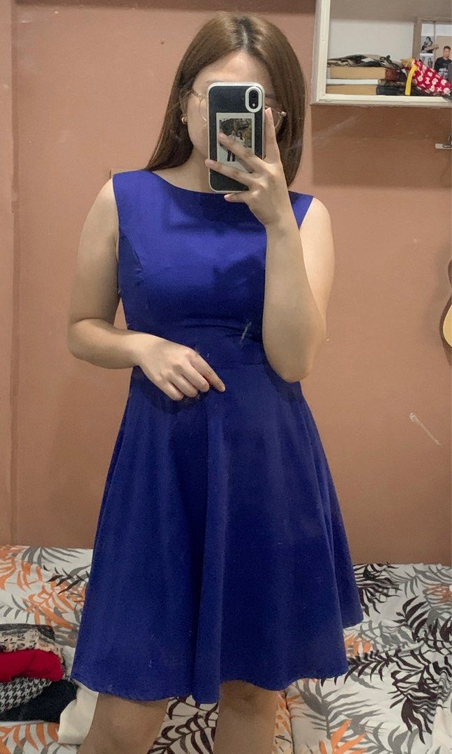 Plain blue flowy dress (Category: Dresses) located in Manila. Submitted by alwaysfrei (Listing ID 1245206336, Image 1). Description: .