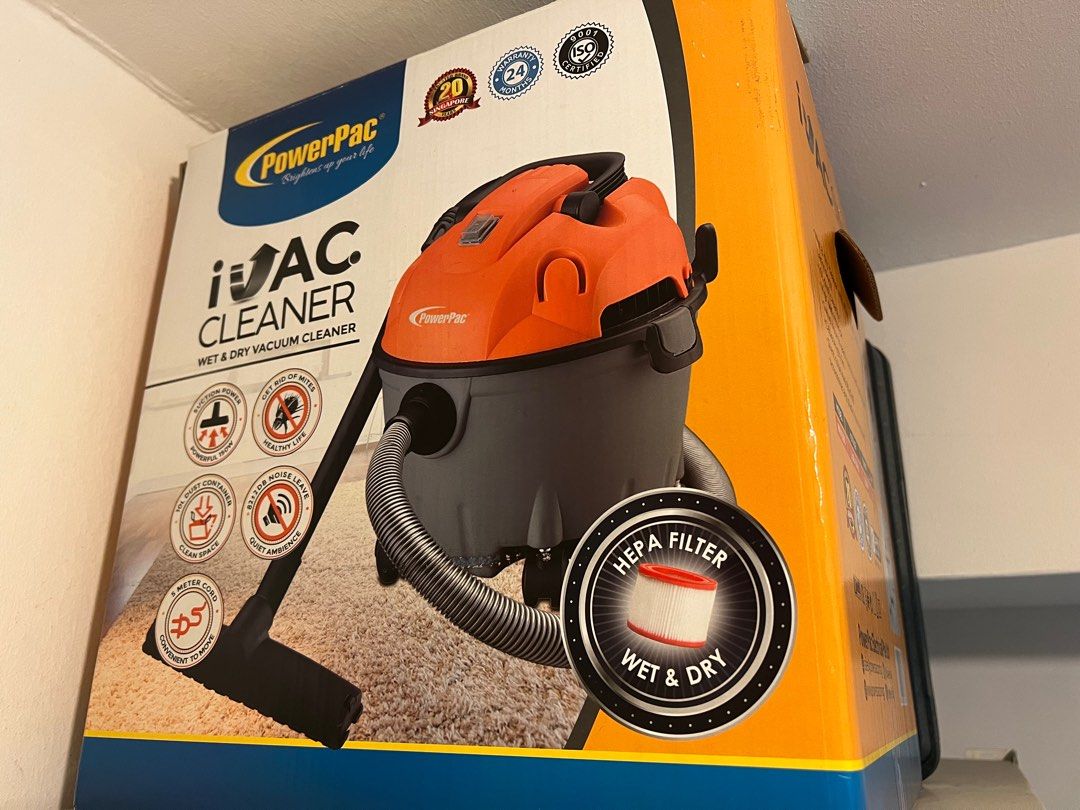Powerpac PPV 1500 Dry Wet Vacuum Cleaner, TV & Home Appliances, Vacuum Cleaner & Housekeeping on