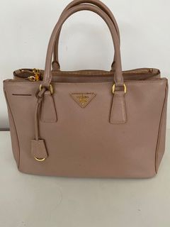 PRADA Hand bag SAFFIANO LUX Leather CROMO BL0851