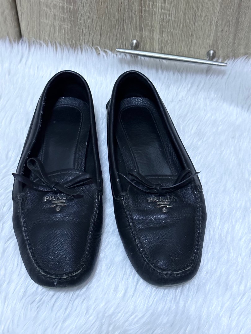 Prada driving shoes women clearance