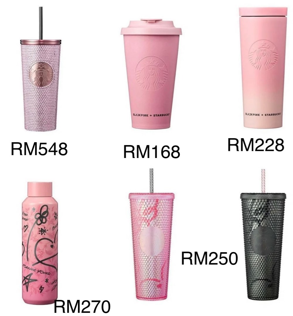 Pre order: BLACKPINK X STARBUCKS merchandise tumblers, Furniture & Home  Living, Kitchenware & Tableware, Water Bottles & Tumblers on Carousell