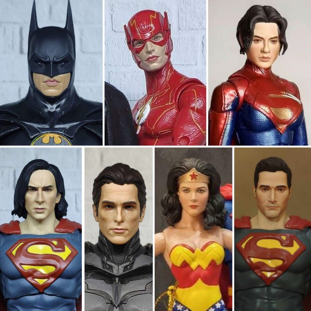*pre order* Custom head sculpts for 7 inch McFarlane DC figures