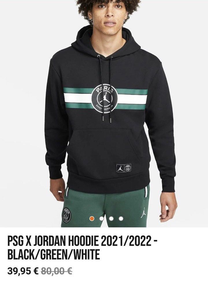 PSG X Jordan Hoodie 2021 2022 Men s Fashion Tops Sets Hoodies