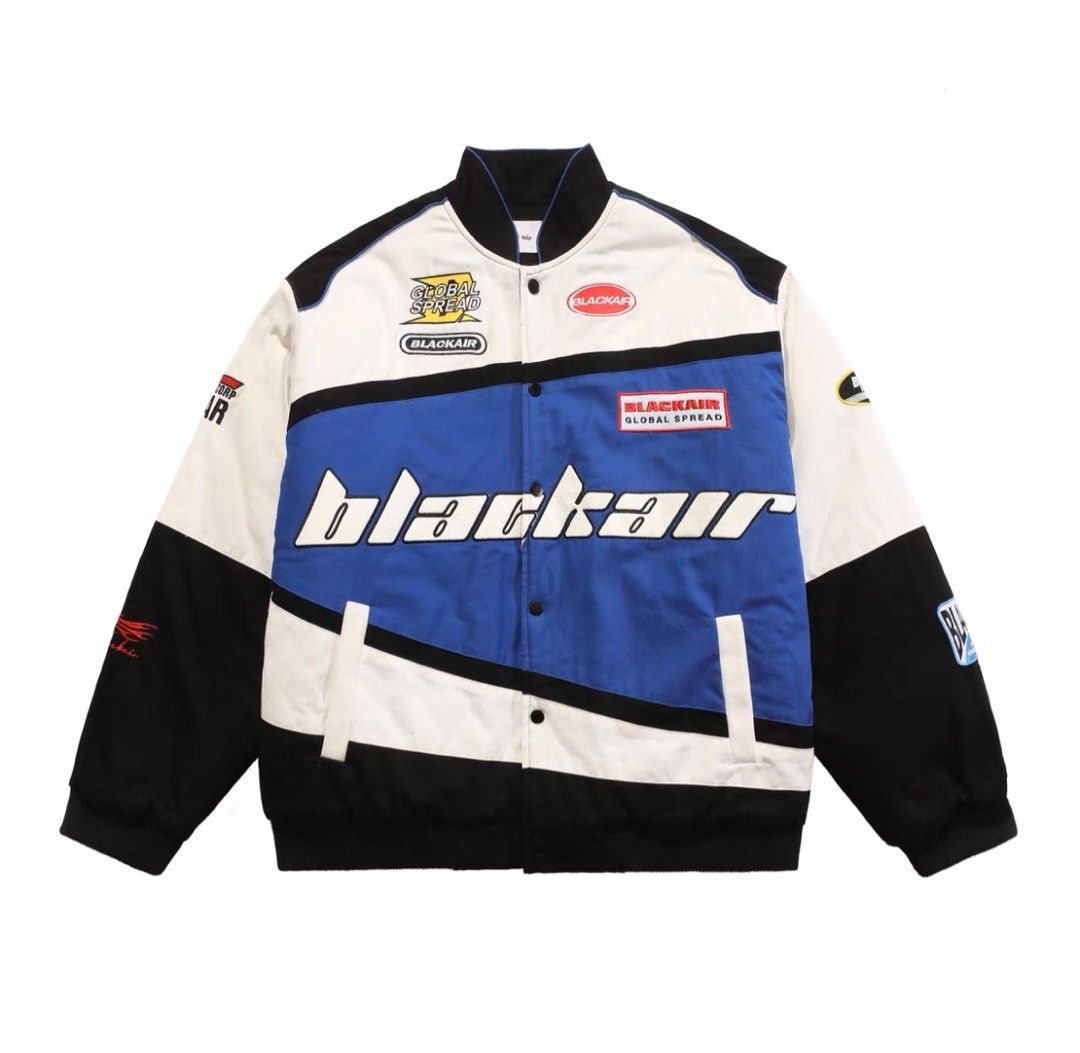 blackair Racing jacket windbreaker vintage king henry, Men's Fashion