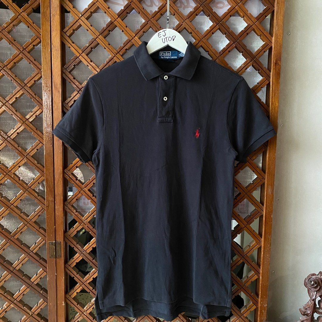 Black polo shop red pony