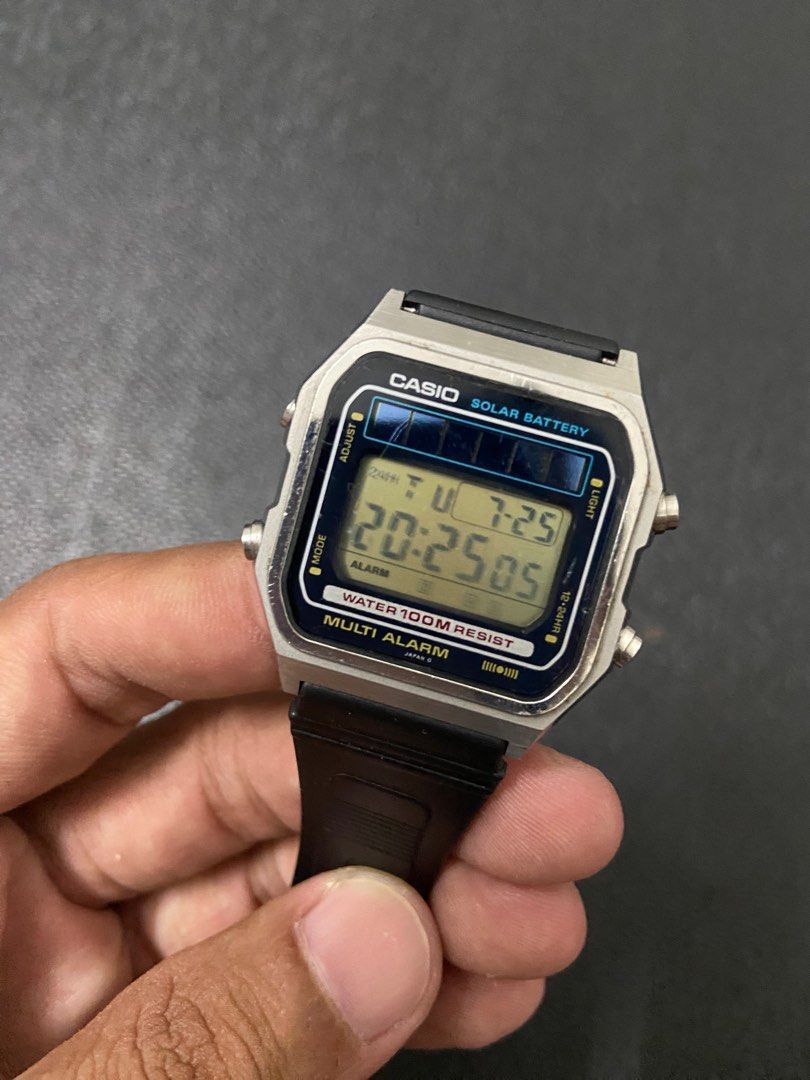 Rare Vintage 1984 Casio Solar Watch