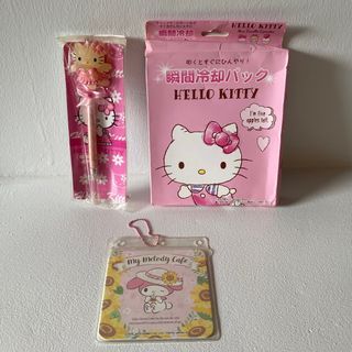 Sanrio Hello Kitty Merch & Collectibles - HK Angel Vintage Ballpen My Melody Cafe Card Keychain Charm Daiso Instant Cooling Pack