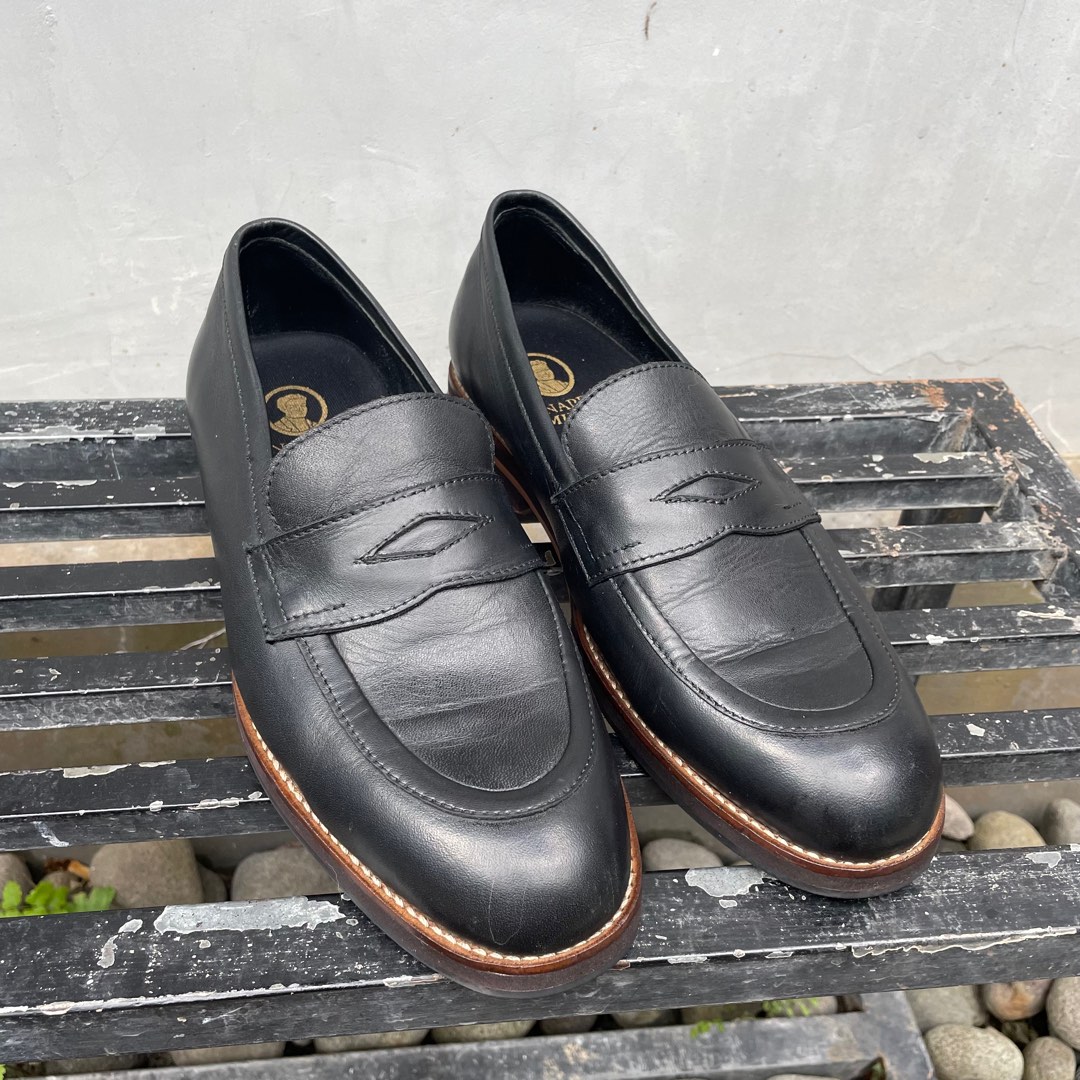 Sepatu kulit nappa milano blake hitam on Carousell