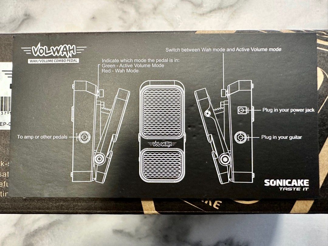 SONICAKE VolWah Active Volume & Wah Pedal, Hobbies & Toys, Music