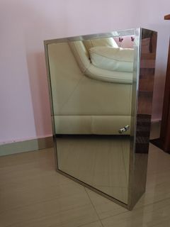 Stainless steel bathroom mirror