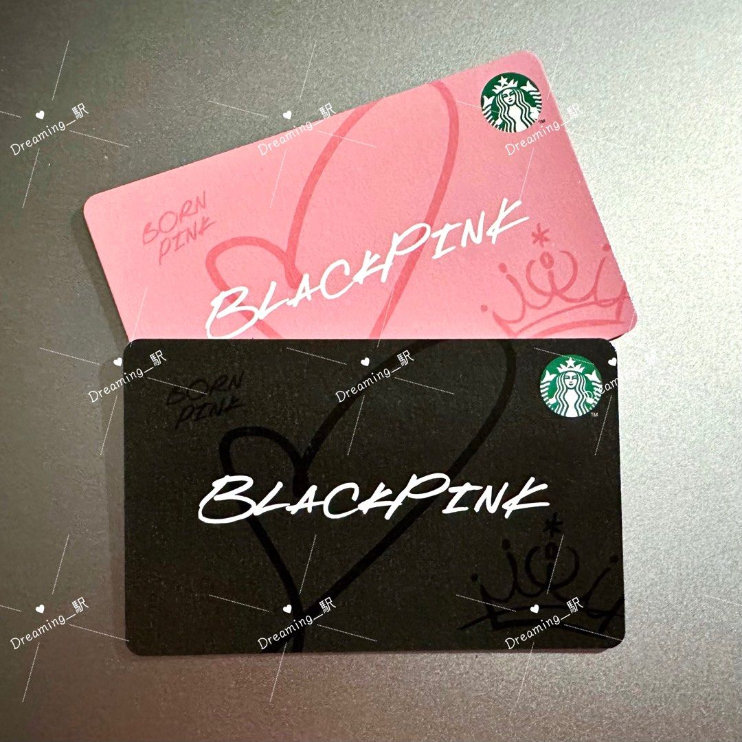 BlackPink x Starbucks 2023 Gift Card Blackpink 2023, 門票＆禮券, 禮品卡、印花-  Carousell