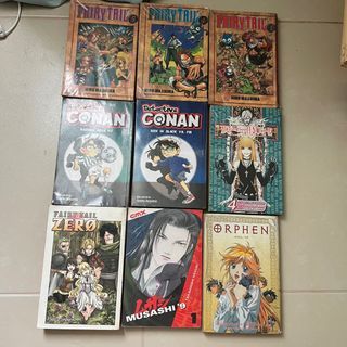 Take All Assorted Manga 8 PCS (+Free Otakuzine & Poster) (Fairy Tail, Detective Conan, Orphen, Musashi #9)