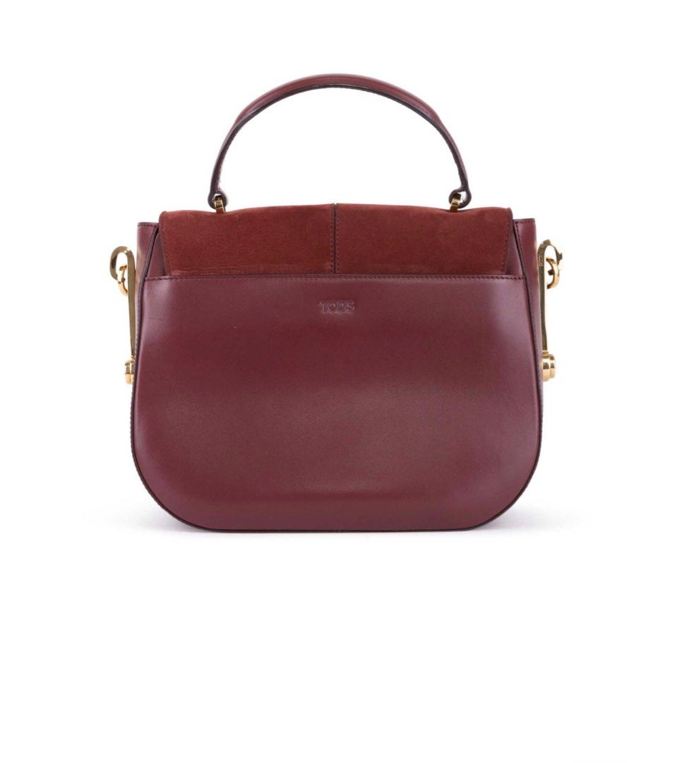 Tods Burgundy Bandoliera Bag Luxury Bags Wallets on Carousell
