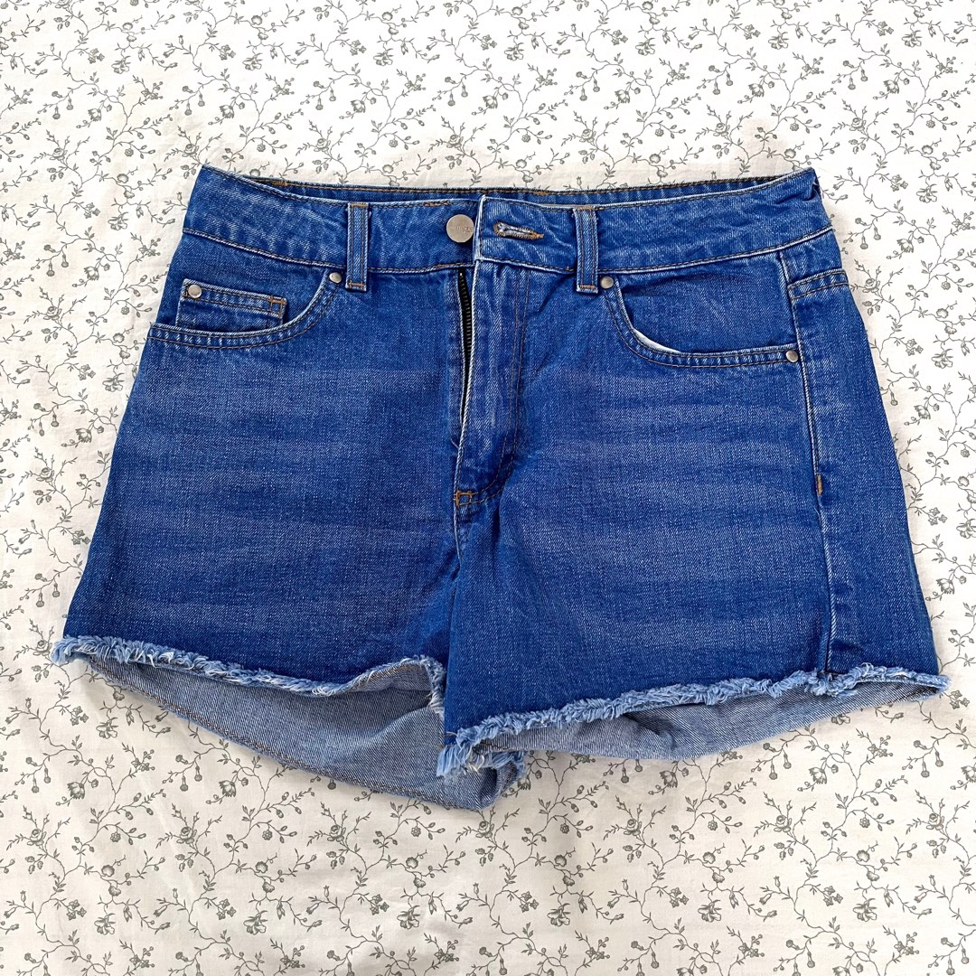 Topshop moto best sale denim shorts