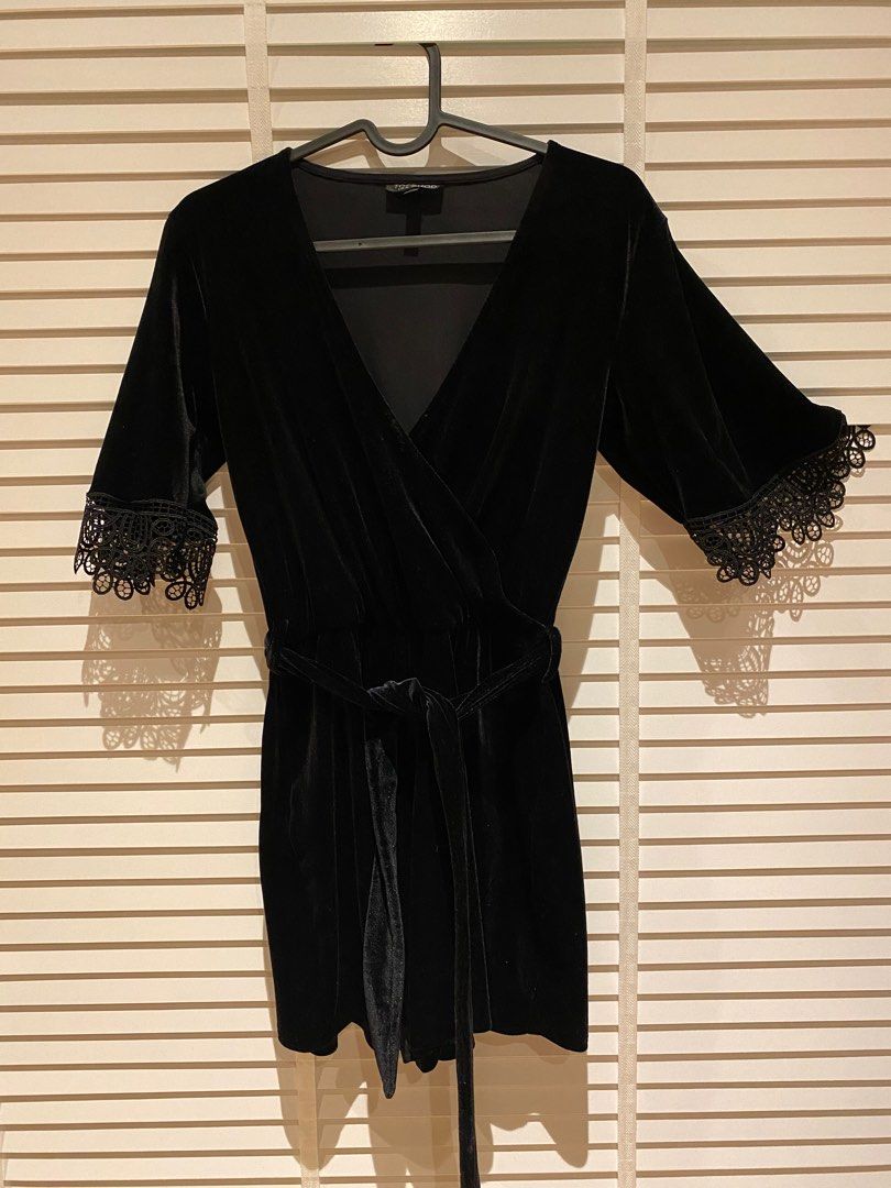Topshop velvet mini dress new arrivals