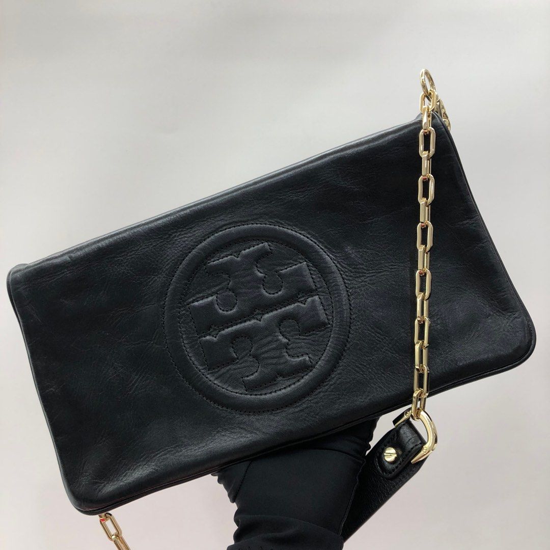 Tory Burch Leather Chain Sling, Luxury, Bags & Wallets on Carousell