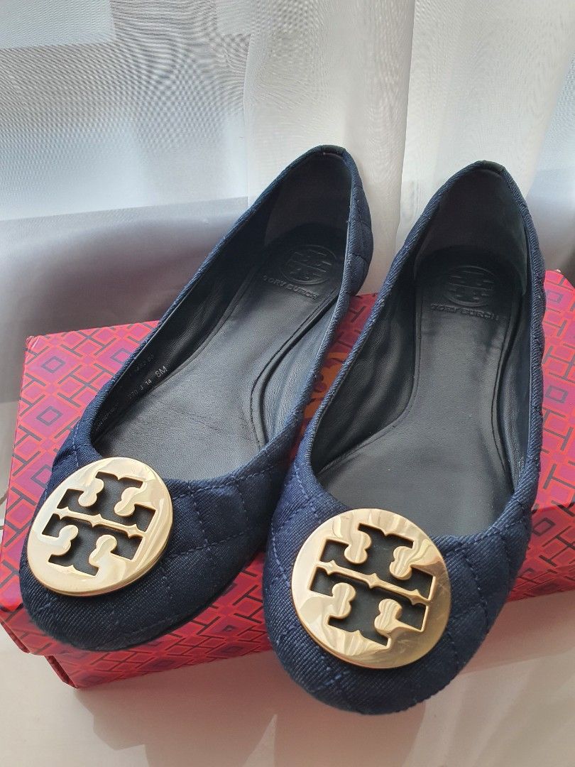 Tory burch discount denim shoes