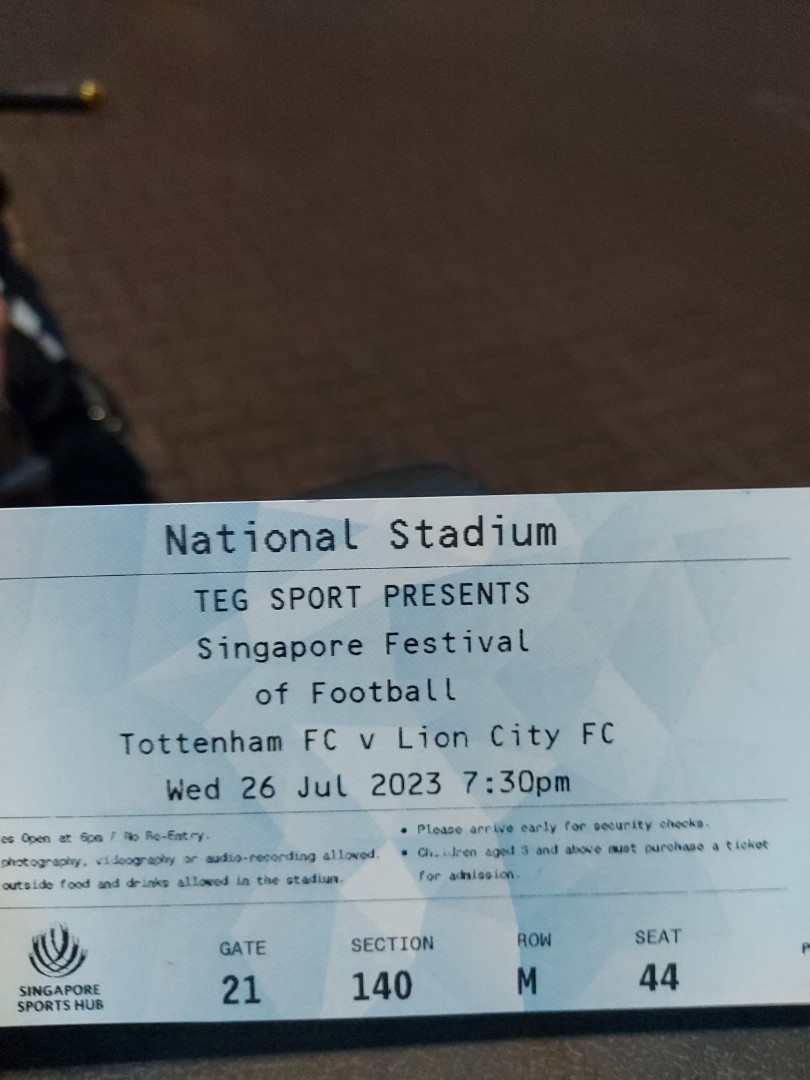 Tottenham vs LCS, Tickets & Vouchers, Event Tickets on Carousell