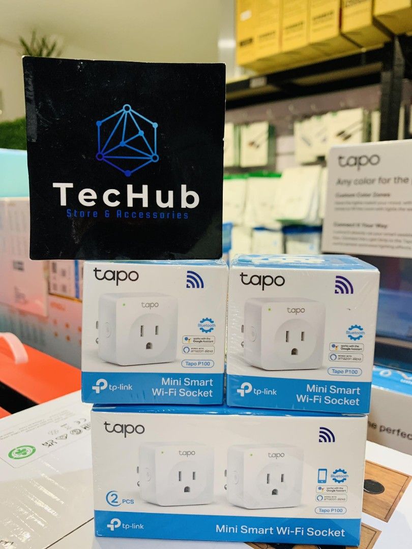 TP-Link Tapo P100 Mini Smart Wi-Fi Socket Smart Plug | WiFi Plug (Category: Electrical, Adaptors & Sockets) located in Makati City. Submitted by techubstoreandaccessories (Listing ID 1245175606, Image 1). Description: TP-Link Tapo P100 Mini Smart Wi-Fi Socket Smart Plug | WiFi Plug 1-Pack - 469.00 2-Pack - 900.00 On Hand Ready to Ship/Pick-Up‼️ DETAILS: ✅Actual picture posted. ✅BRAND NEW & ORIGINAL. ✅7 days replacement with warranty. (Terms and c