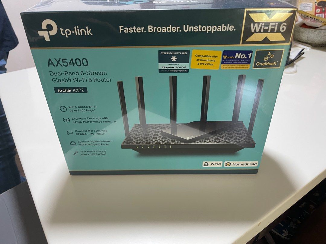 Tp-link wifi 6 router AX5400, Computers & Tech, Parts & Accessories ...